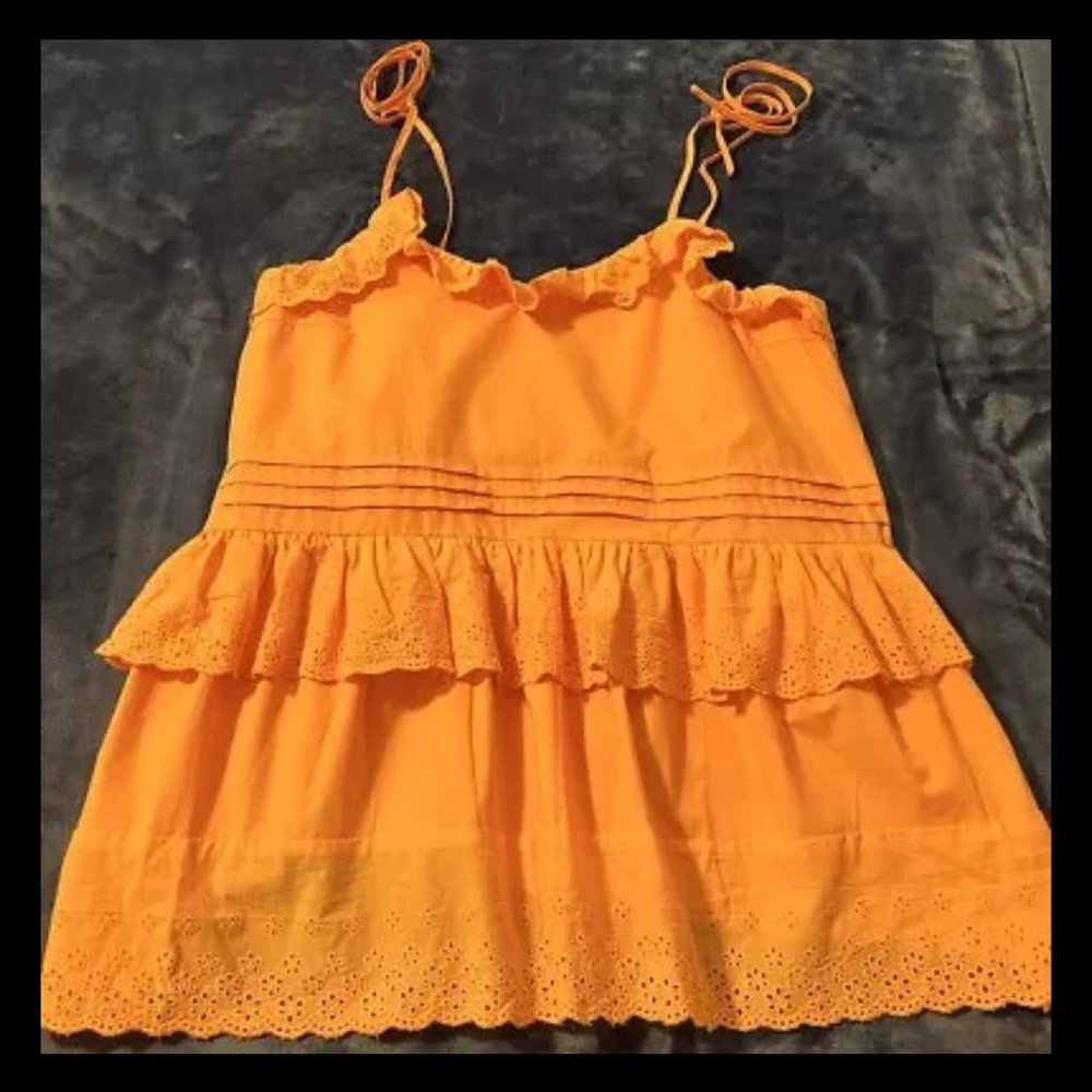 Anthropologie Tank Top Josephine Mare Mare Lg Eyelet Festival Beach Retro NWT - Picture 8 of 14